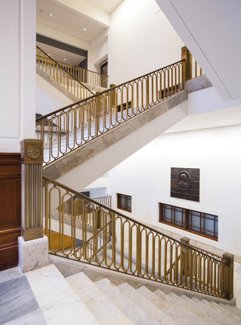 The foyer at the former City Hall