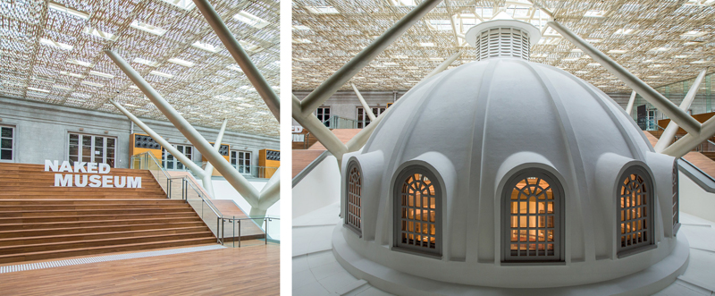 The terrace and central rotunda dome