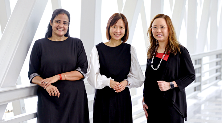 From L-R: Directors Dr Sethuraman Rama, Ms Agnes Chan and Ms Jalene Poh