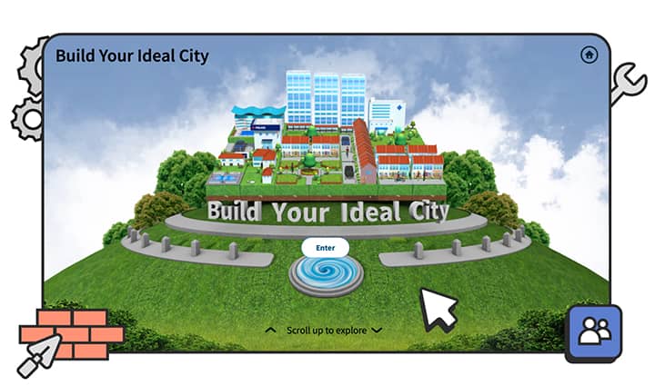 The IRAS Digital Gallery has a game where you can build your own city. 