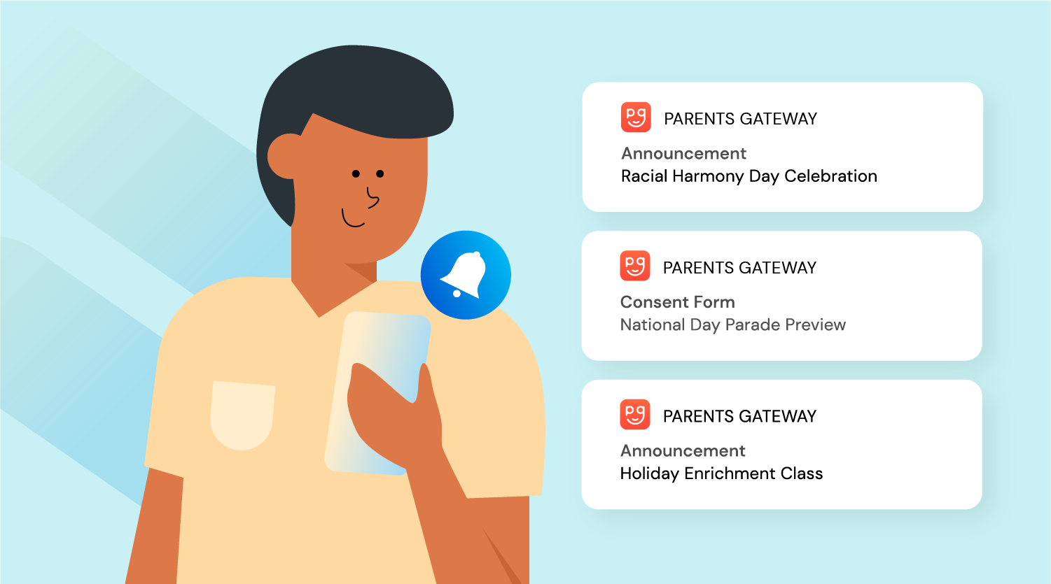 The Parents Gateway app currently allows parents to receive updates about their child’s school programmes.