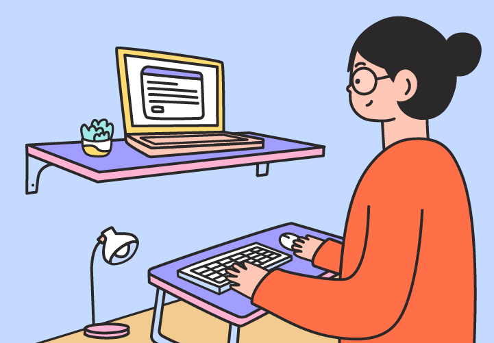 try using a simple standing desk