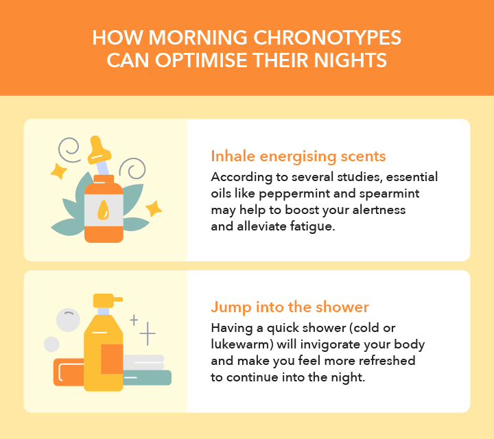 How morning chronotypes can optimise their nights.