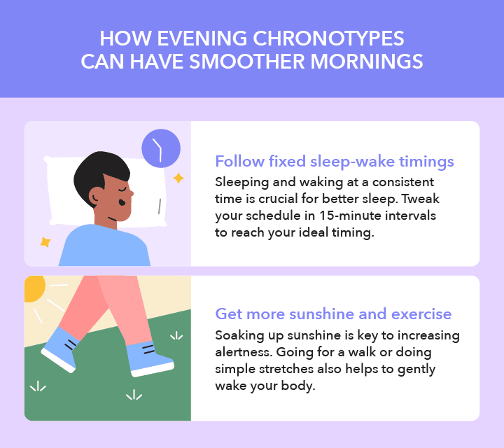 How evening chronotypes can have smoother mornings