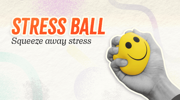 Stress balls are handy companions for stress relief on the go.