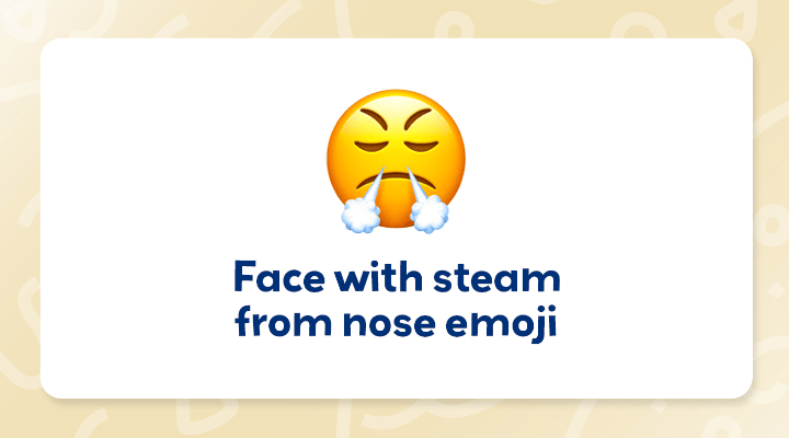 Face with steam from nose emoji