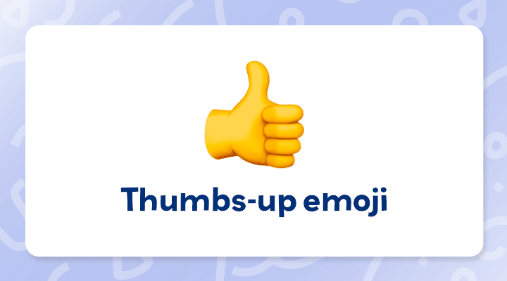 thumbs-up emoji