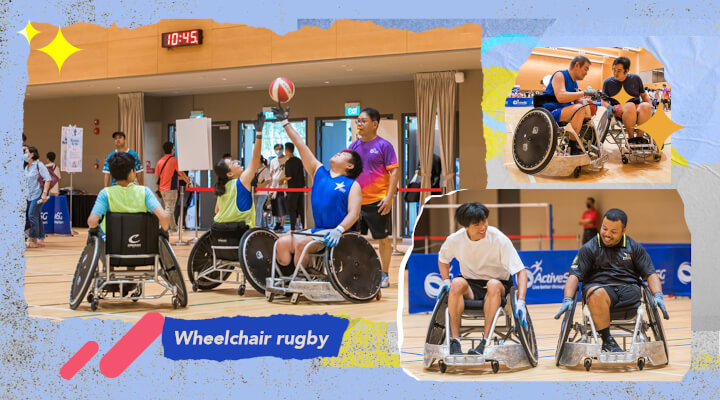 Families looking to bond with exciting and inclusive activity – wheelchair rugby.