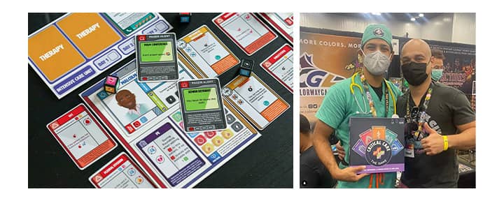 Critical Care is a cooperative card game where up to four players have to work together to save each of their patients. 