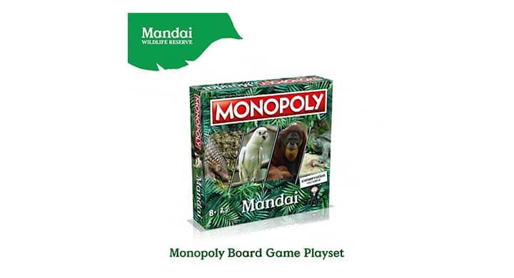 Mandai Monopoly features animals from the Singapore Zoo and Jurong Bird Park