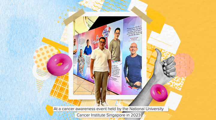 Chan Hong at a cancer awareness event held by the National University Cancer Institute Singapore in 2023