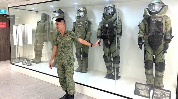 EOD’s bomb suits have been improved over time to better ensure the safety of its operators.