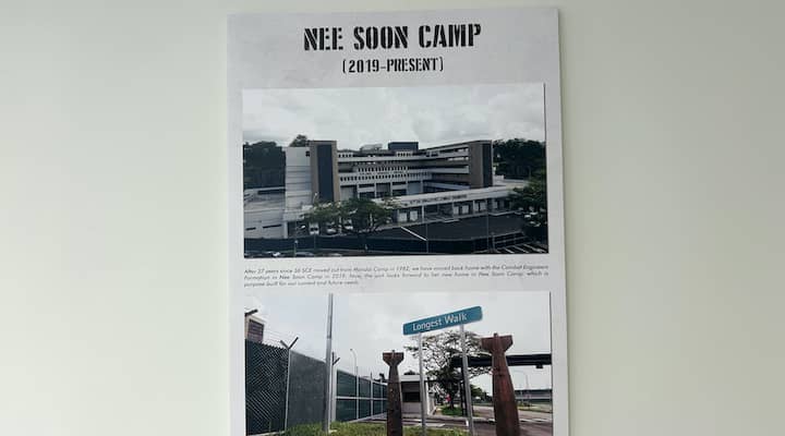 “Longest walk” signage at Nee Soon Camp